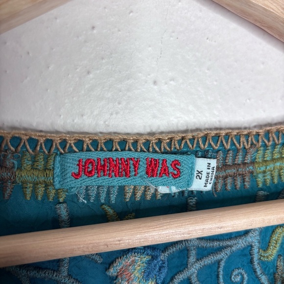 Johnny Was Millicent Floral Embroidered Tunic Blouse Size 2X - Picture 6 of 14